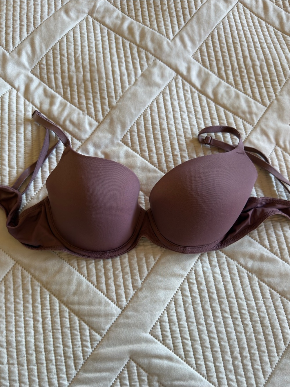 PINK Victoria's Secret Mauve Brown Wear Everywhere Lightly Lined T-Shirt Bra